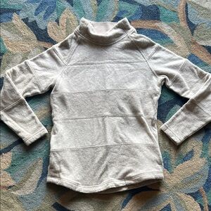 Prana size medium Cozy cream and Gray Turtleneck Sweater